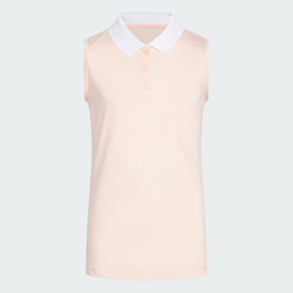adidas Ottoman Striped Sleeveless Polo Shirt