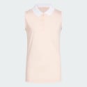 adidas Ottoman Striped Sleeveless Polo Shirt
