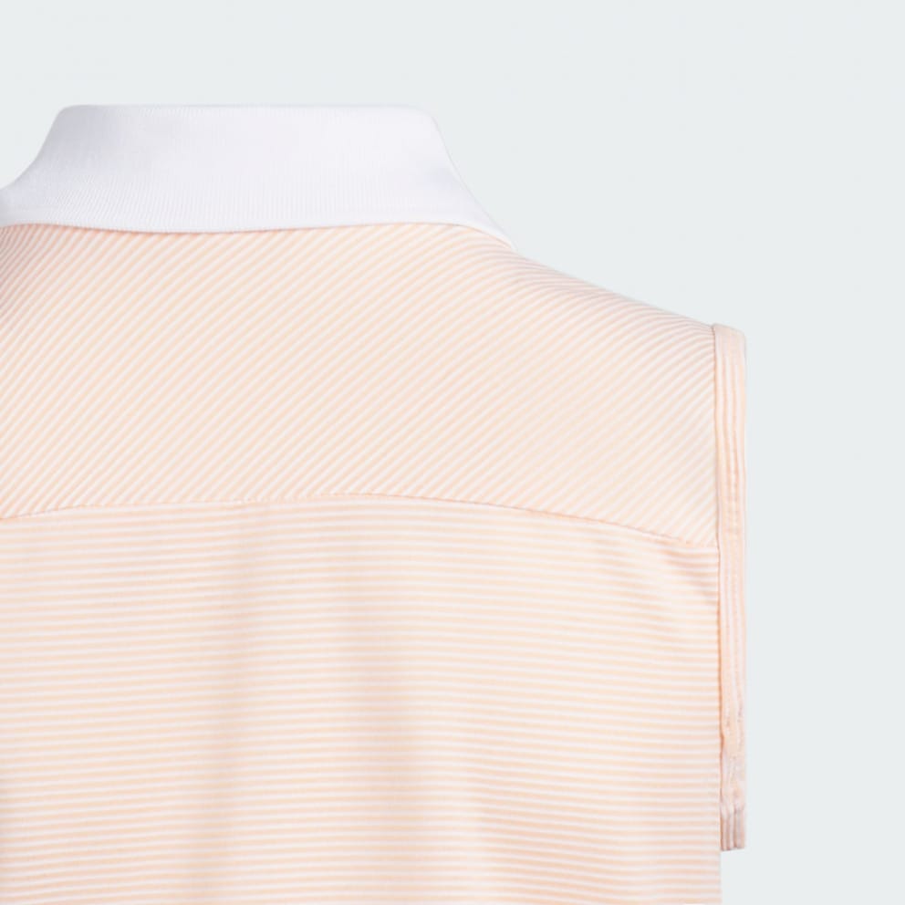 adidas Ottoman Striped Sleeveless Polo Shirt