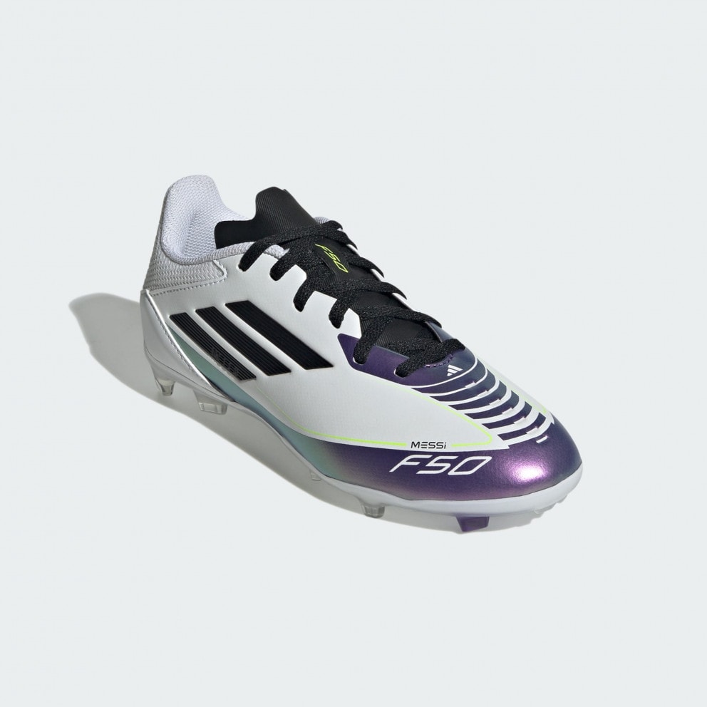 Zapatillas adidas Azules Ground Boots Kids Cloud White Core Black Purple IE9089 adidas Messi F50 League Firm Multi