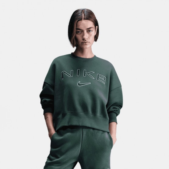 Nike Steertwear Phoenix Fleece Logo Crew Γυναικεία Μπλούζα Φούτερ