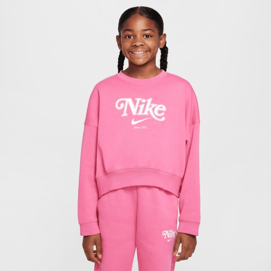 Nike Steertwear Trend Flee Crop Crew Παιδικό Φούτερ