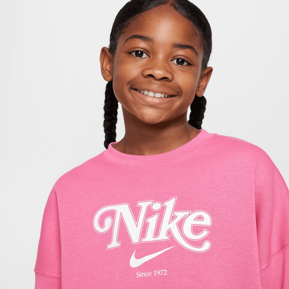 Nike Steertwear Trend Flee Crop Crew Παιδικό Φούτερ