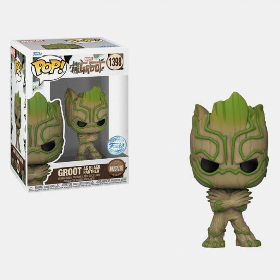 Funko Pop! Marvel: We Are Groot - Groot As Black Panther Special Edition 1398 Figure