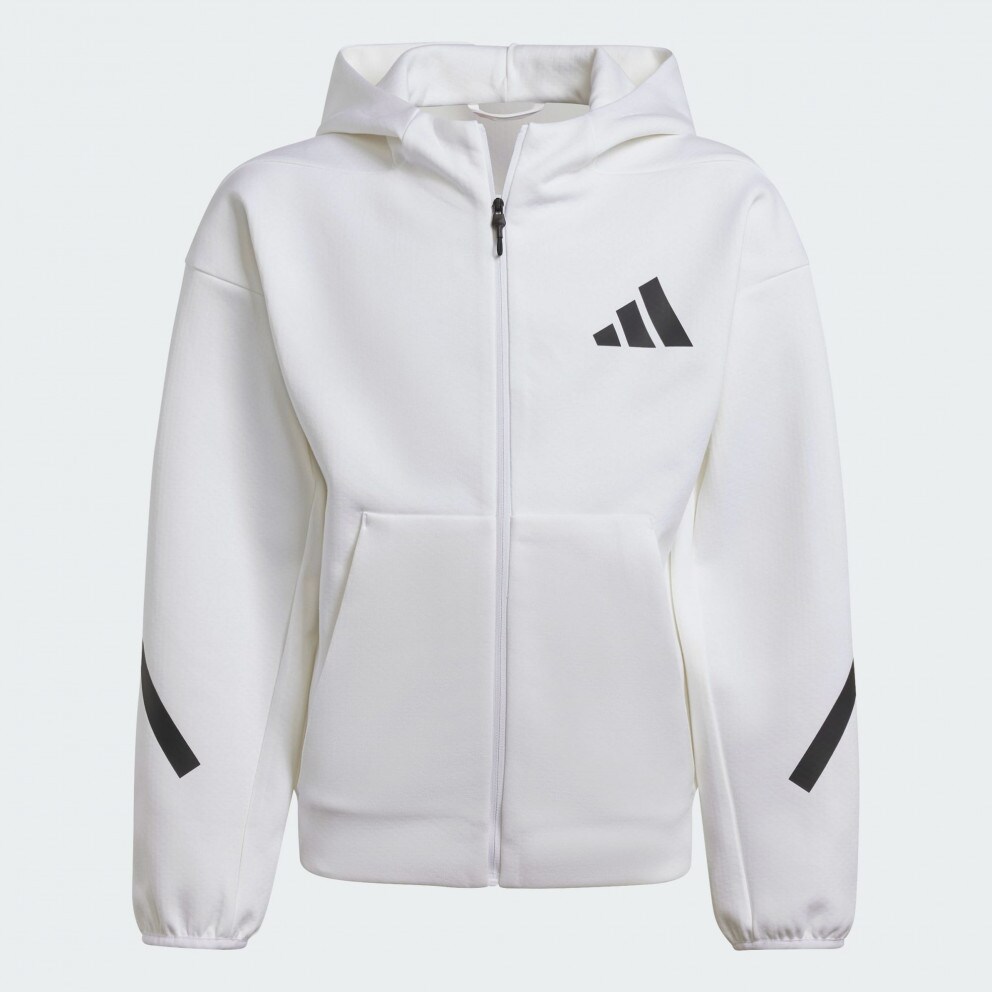 Kids white adidas hoodie shop