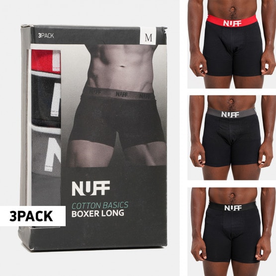 Nuff Mens Tricol Long Boxer 3Pack