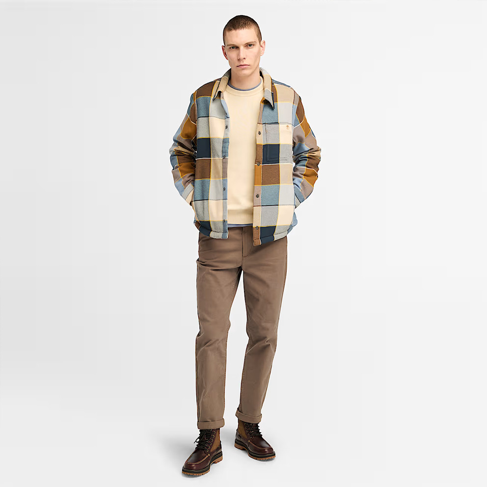 Timberland Sherpa Lined Plaid Overshirt