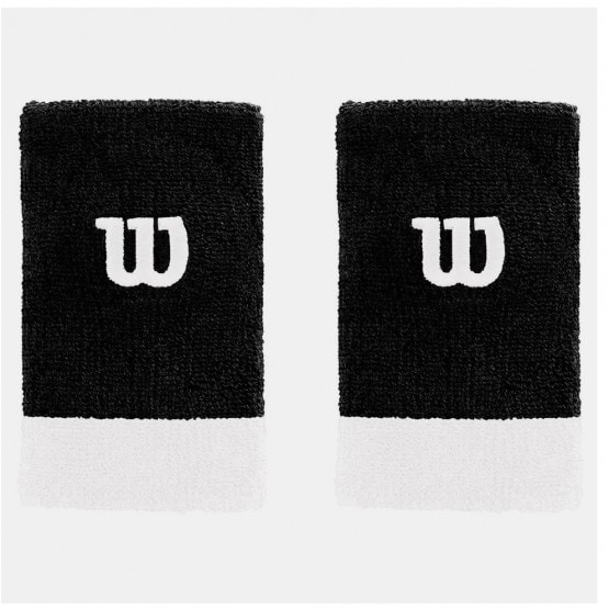 Wilson Extra Wide W Wristband Bk/Wh/W