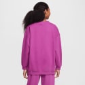 Nike Steertwear Club Flee Crew Shine Παιδική Μπλούζα Μακρύ Μανίκι
