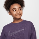 Nike Steertwear Club Flee Crew Shine Παιδική Μπλούζα Μακρύ Μανίκι