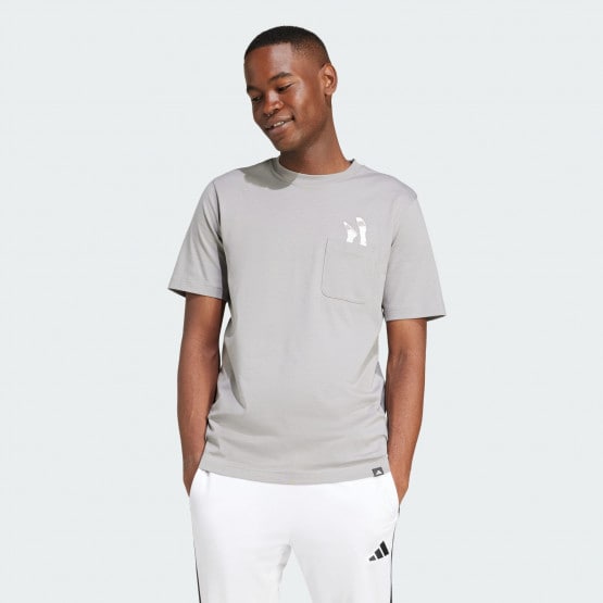 adidas sportswear Lounge Slides Graphic Pocket Tee