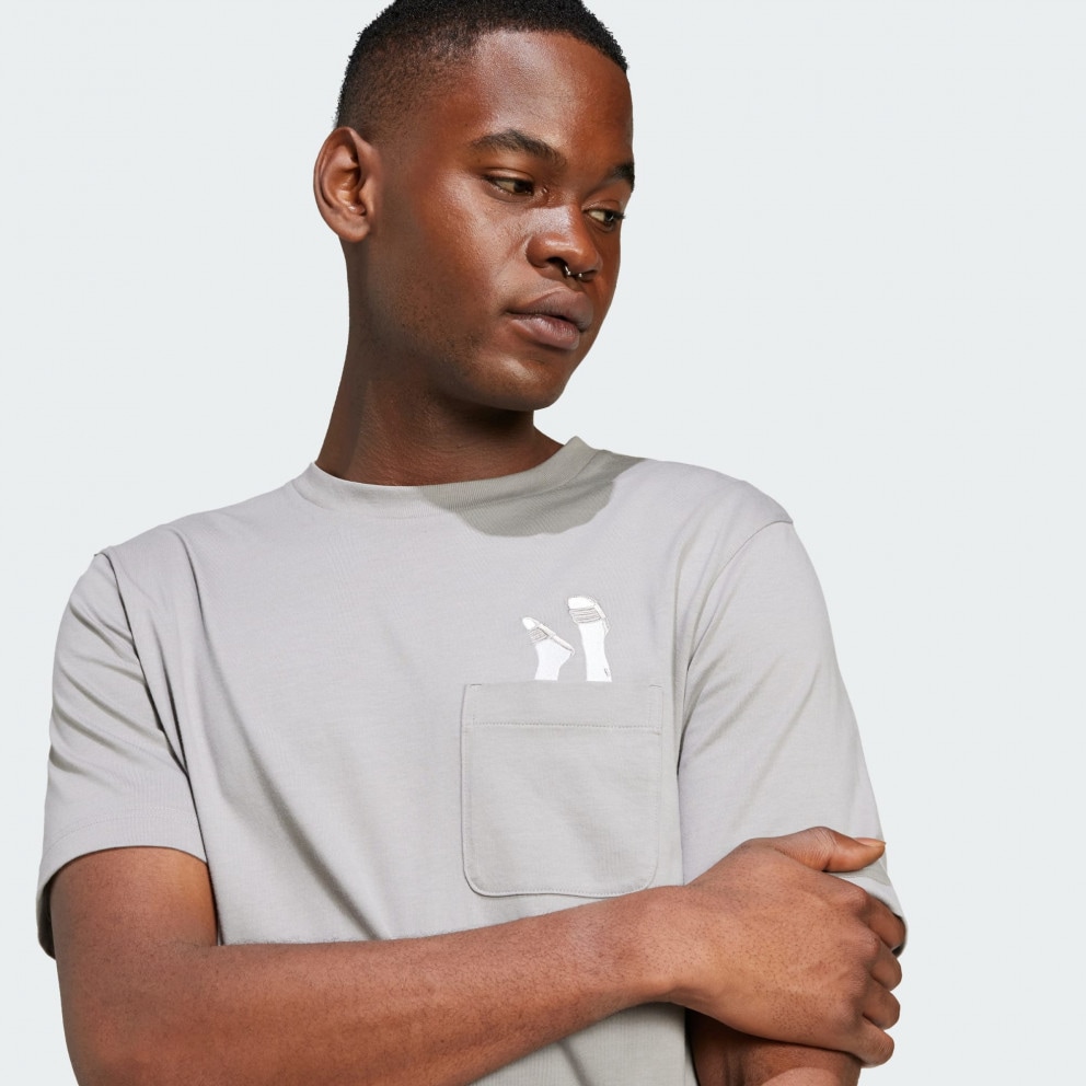 adidas sportswear Lounge Slides Graphic Pocket Tee