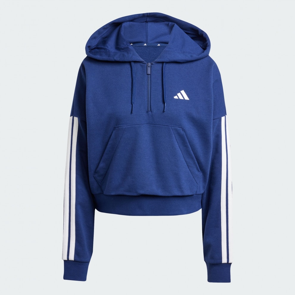 adidas sportswear Essentials 3-Stripes French Terry Quarter-Zip Hood