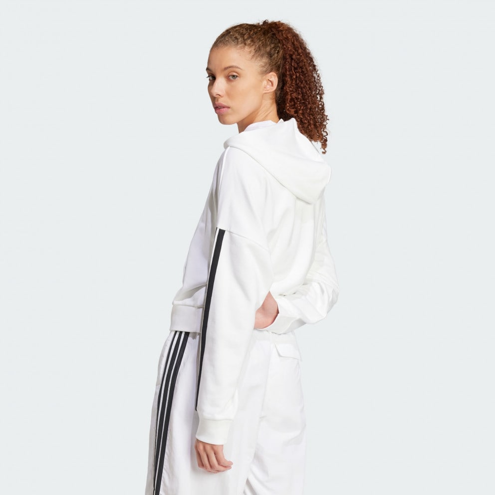 adidas sportswear Essentials 3-Stripes French Terry Quarter-Zip Hood