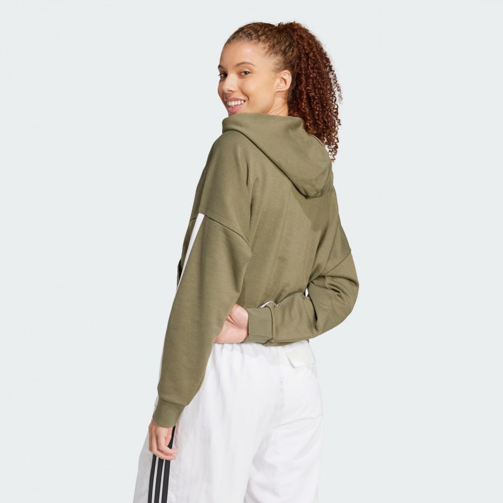 adidas sportswear Essentials 3-Stripes French Terry Quarter-Zip Hood