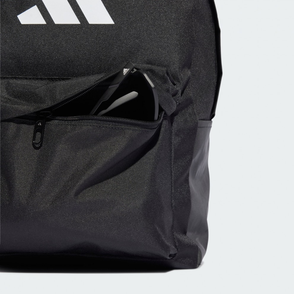 adidas Classic 3 Bar Logo Backpack Black White JI6953