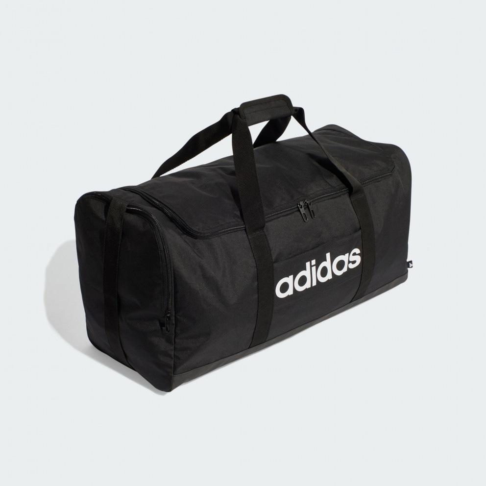 adidas Linear Duffel Large Black Black White JE8344