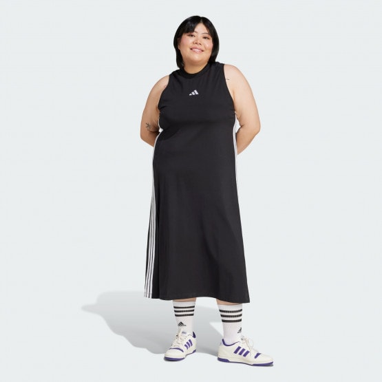 adidas sportswear Essentials 3-Stripes Long Racerback Dress (Plus Si