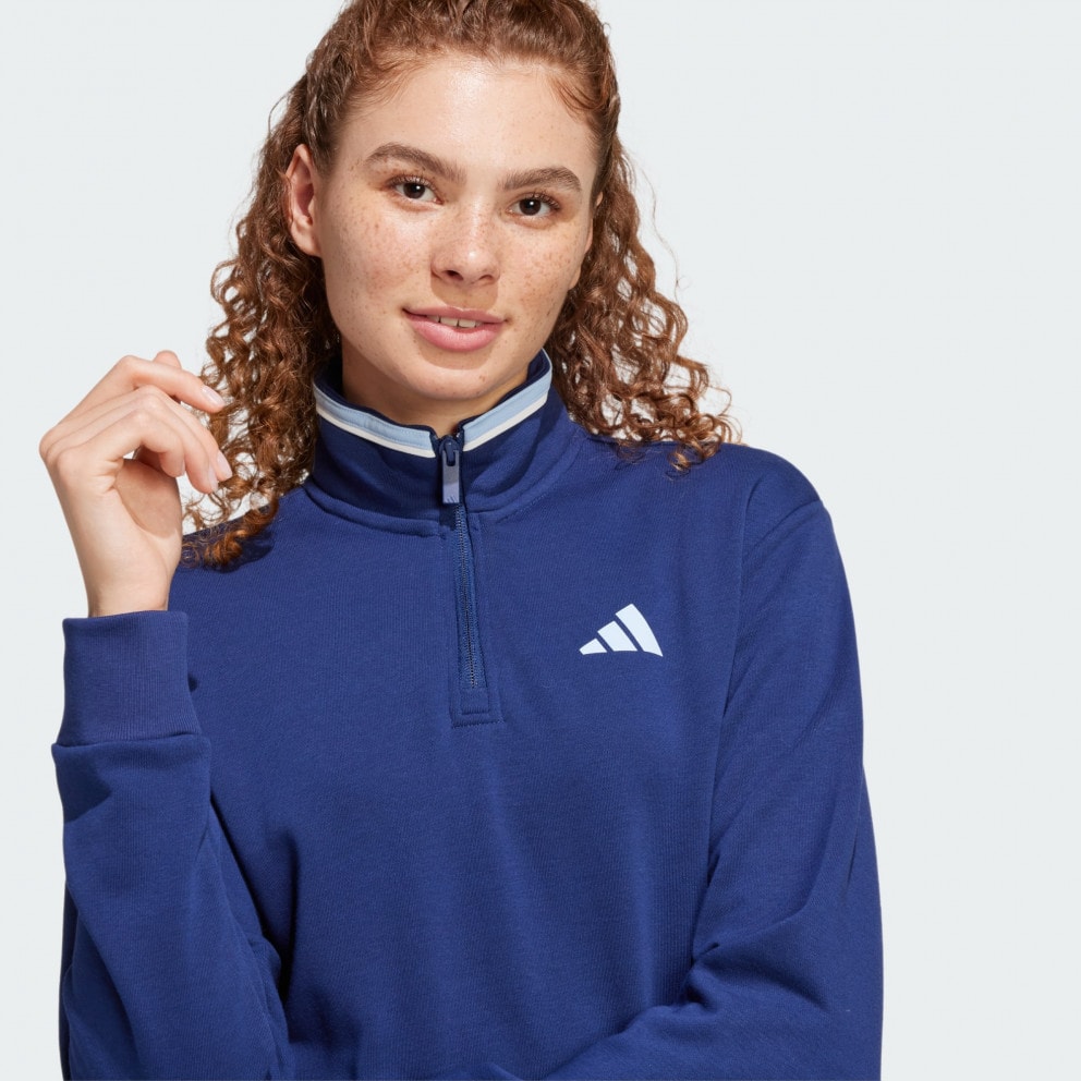 adidas sportswear Essentials Color Pop French Terry Crop Quarter-Zip