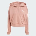 adidas sportswear Essentials 3-Stripes French Terry Quarter-Zip Hood