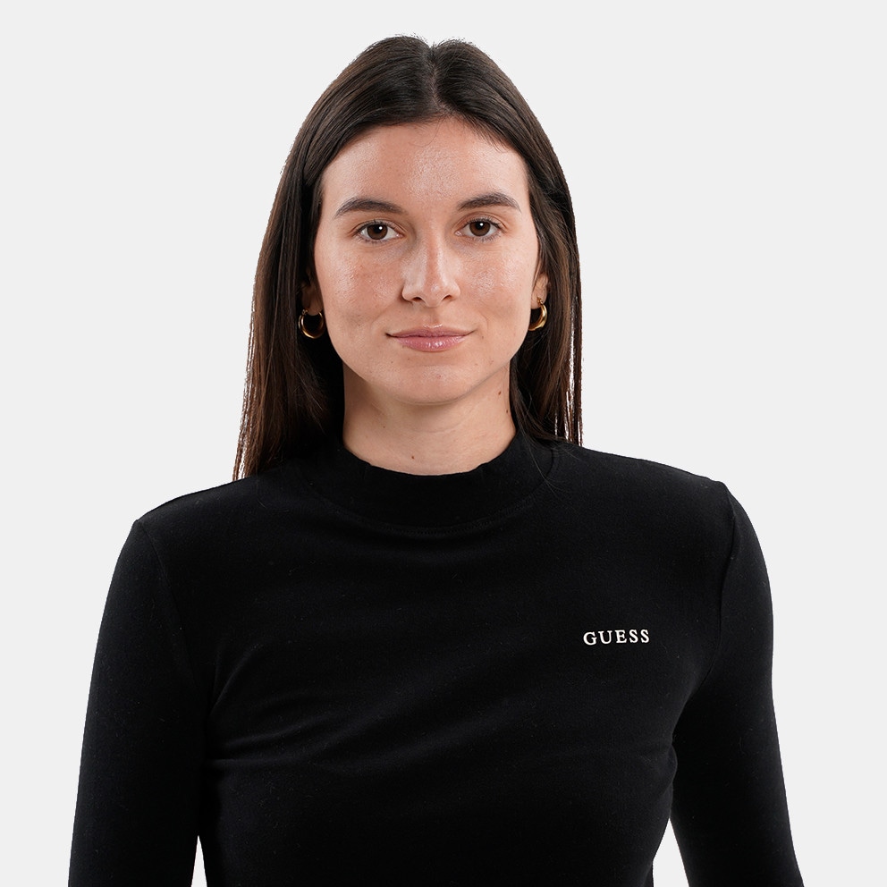 Guess Midge Ls High Neck T Μπλουζα Γυναικειο