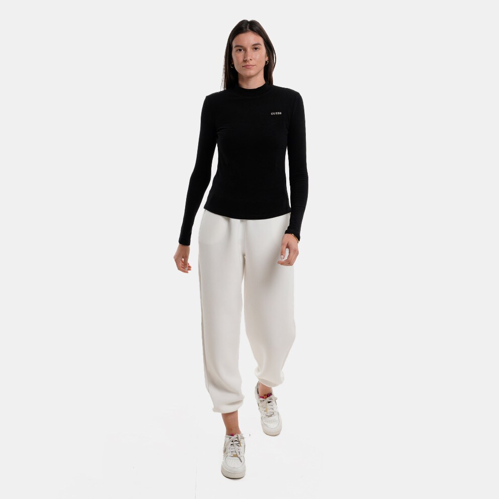 Guess Midge Ls High Neck T Μπλουζα Γυναικειο