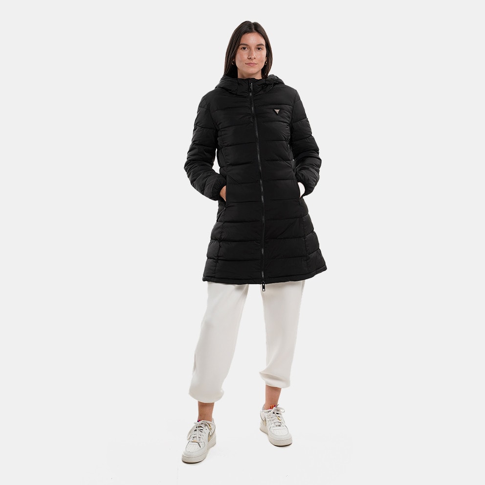  Guess New Aleta Long Puffer Γυναικείο Μπουφάν (9000192358_68603) 2025