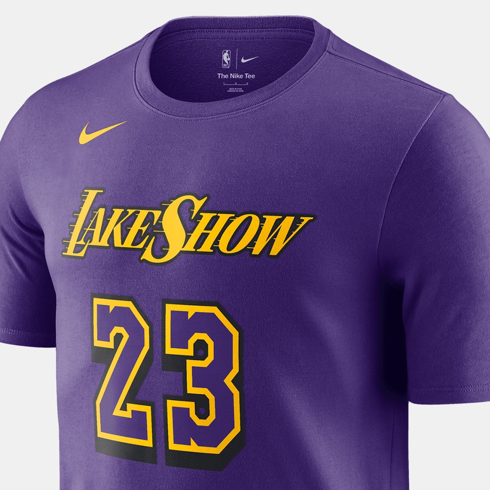 Nike NBA City Edition LeBron James Los Angeles Lakers Ανδρικό Μπασκετικό T-Shirt
