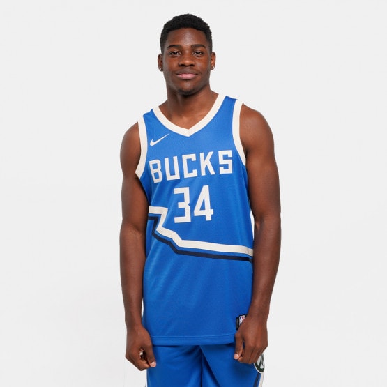Nike NBA City Edition Giannis Antetokounmpo Milwaukee Bucks Ανδρική Μπασκετική Φανέλα