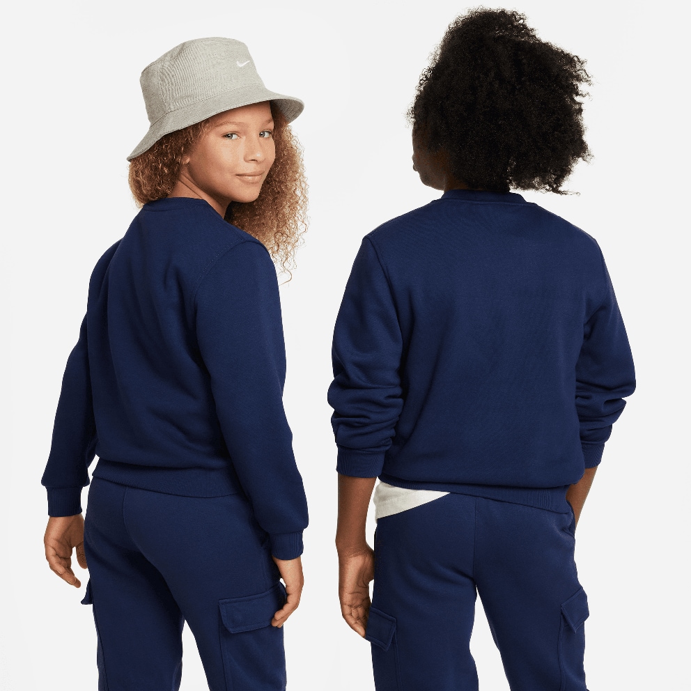 Nike K Nsw Club Flc Crew Ls Lbr Παιδικό Φούτερ