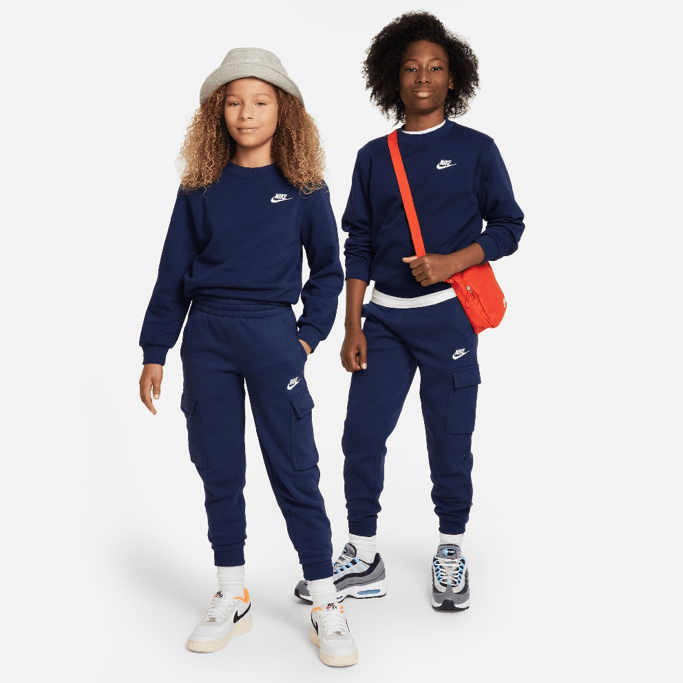 Nike K Nsw Club Flc Crew Ls Lbr Παιδικό Φούτερ