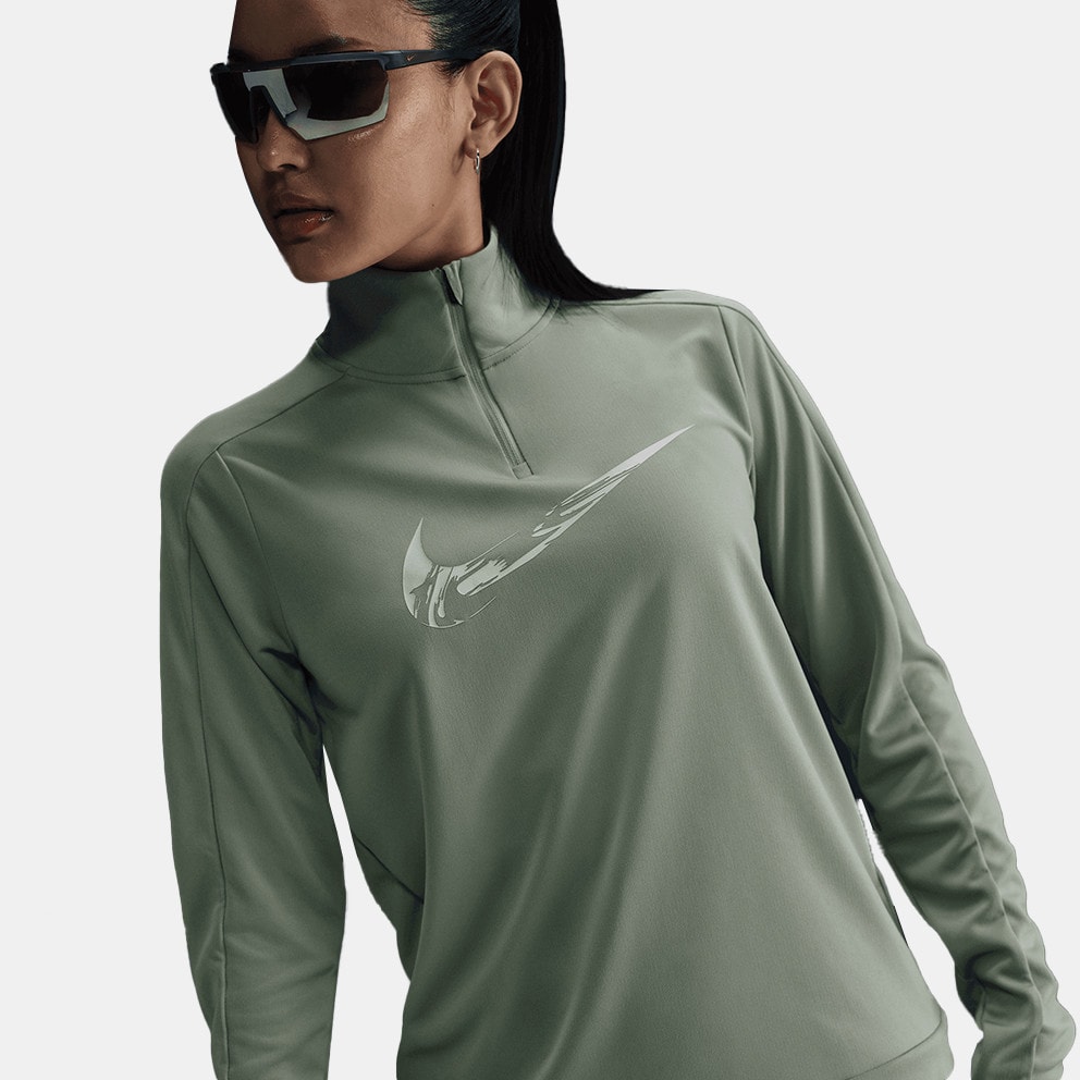 Nike Swoosh Dri-FIT Γυναικεία Μπλούζα Φούτερ