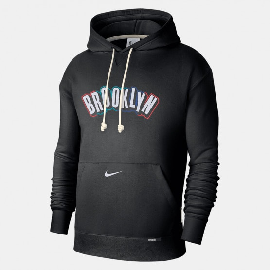 Nike Brooklyn Nets Standard Issue City Edition Ανδρική Μπλούζα με Κουκούλα