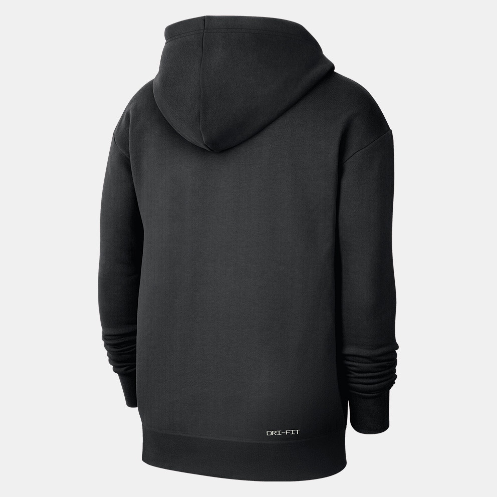 Nike Brooklyn Nets Standard Issue City Edition Ανδρική Μπλούζα με Κουκούλα