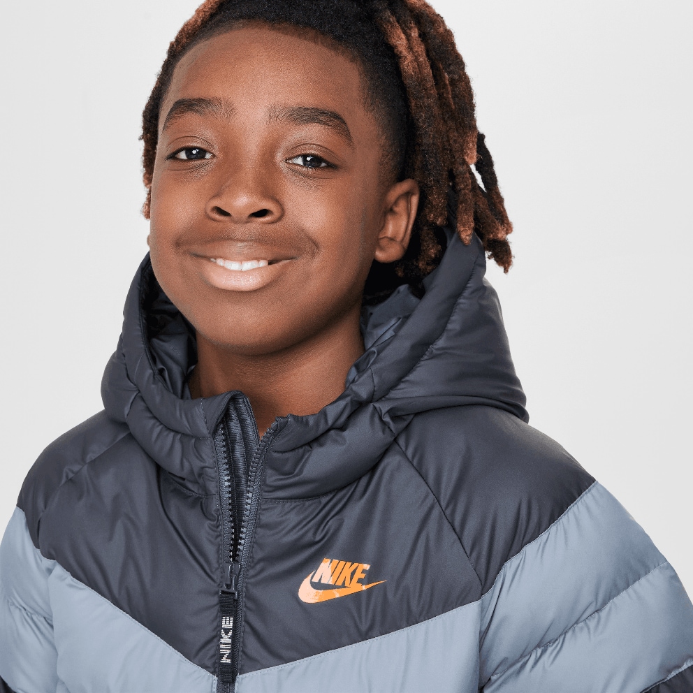 Nike Synthetic Hooded Kids Jacket
