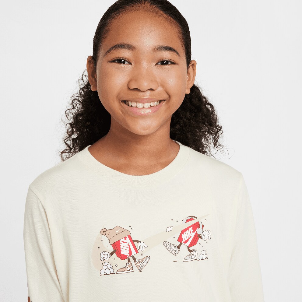 Nike K Nsw Ls Tee Boxy Παιδική Μπλούζα Μακρύ Μανίκι