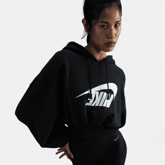 Nike Sportswear Fleece Crop Dance Γυναικεία Μπλούζα με Κουκούλα