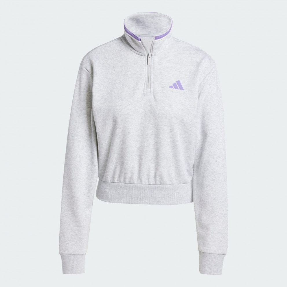 adidas sportswear Essentials Color Pop French Terry Crop Quarter-Zip