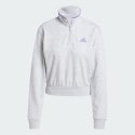 adidas sportswear Essentials Color Pop French Terry Crop Quarter-Zip