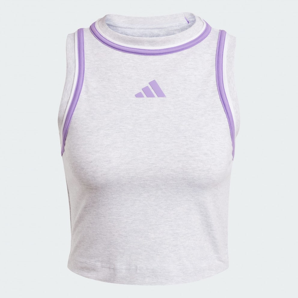 adidas sportswear Essentials Color-Pop Cotton Crop Tank Top