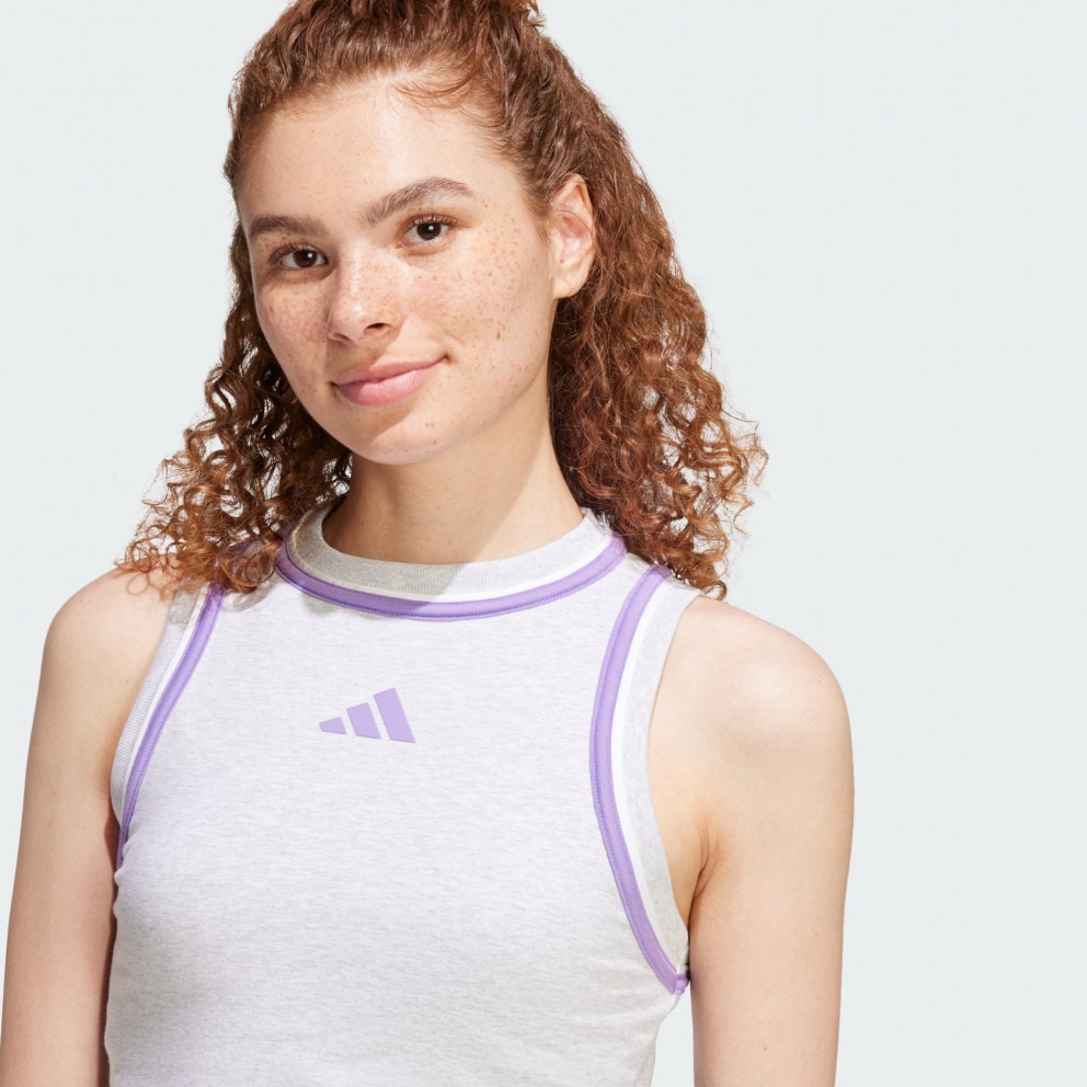 adidas sportswear Essentials Color-Pop Cotton Crop Tank Top