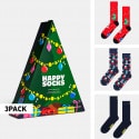 Happy Socks 3-Pack Holiday Tree Gift Set
