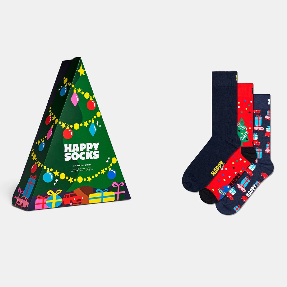 Happy Socks 3-Pack Holiday Tree Gift Set