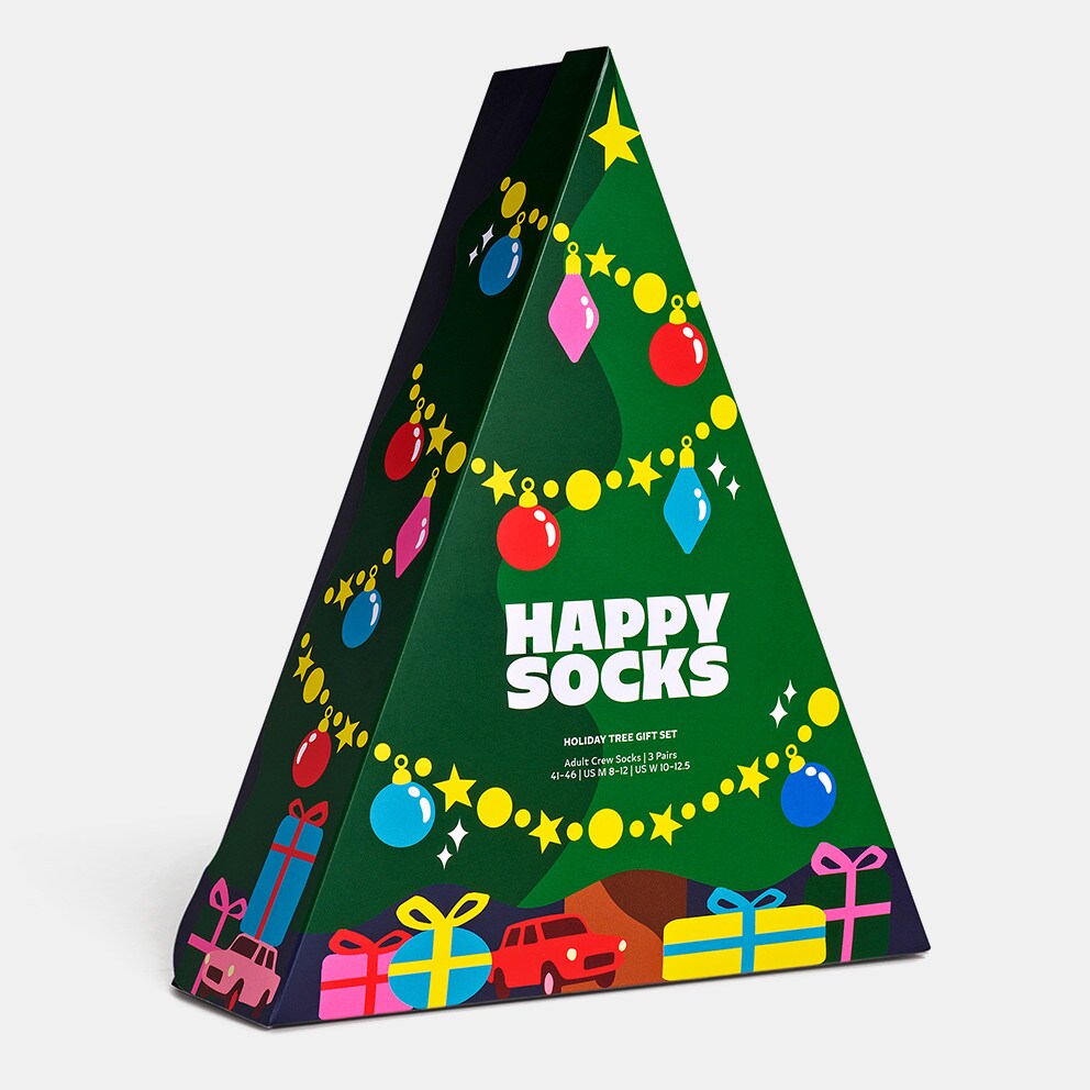 Happy Socks 3-Pack Holiday Tree Gift Set