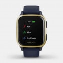 GARMIN Venu Sq Music Navy With Light Gold Bezel