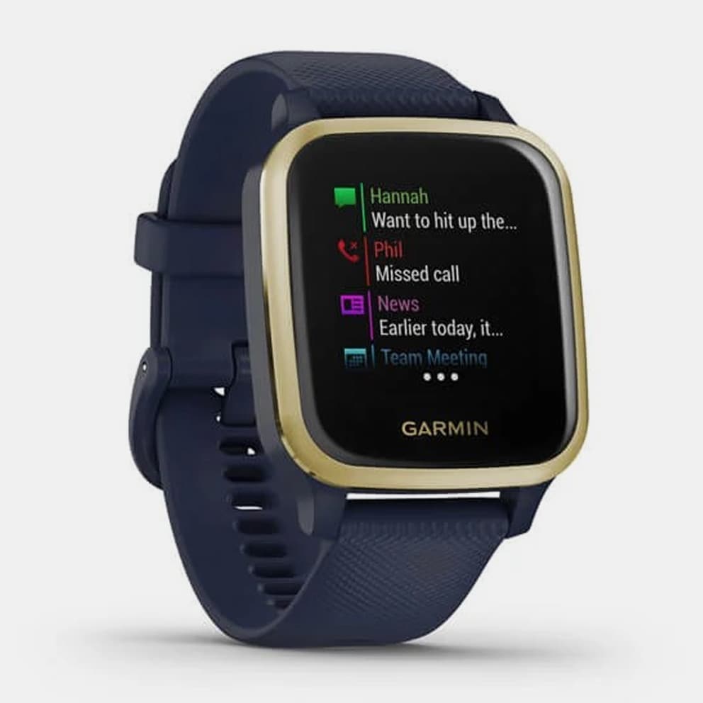 GARMIN Venu Sq Music Navy With Light Gold Bezel