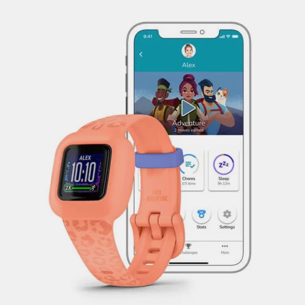 GARMIN Vivofit Jr. 3 Peach Leopard