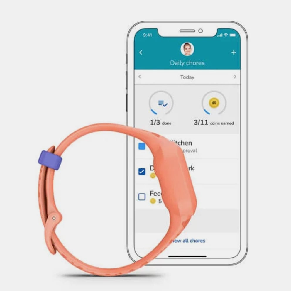 GARMIN Vivofit Jr. 3 Peach Leopard
