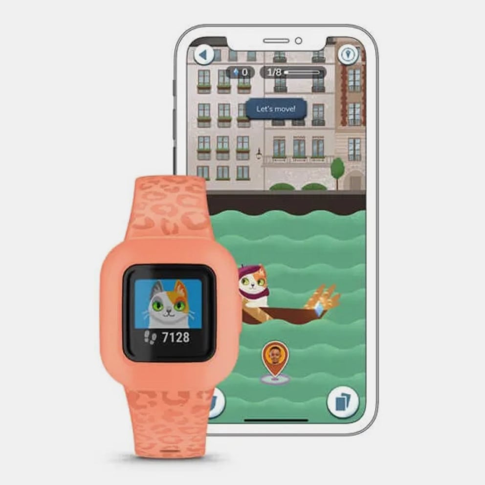 GARMIN Vivofit Jr. 3 Peach Leopard