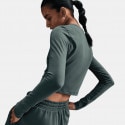 Nike Streetwear Γυναικεία Cropped Μπλούζα με Μακρύ Μανίκι